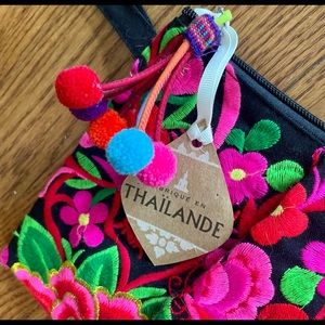 NWT Beautifully embroidered handbag from Thailand
